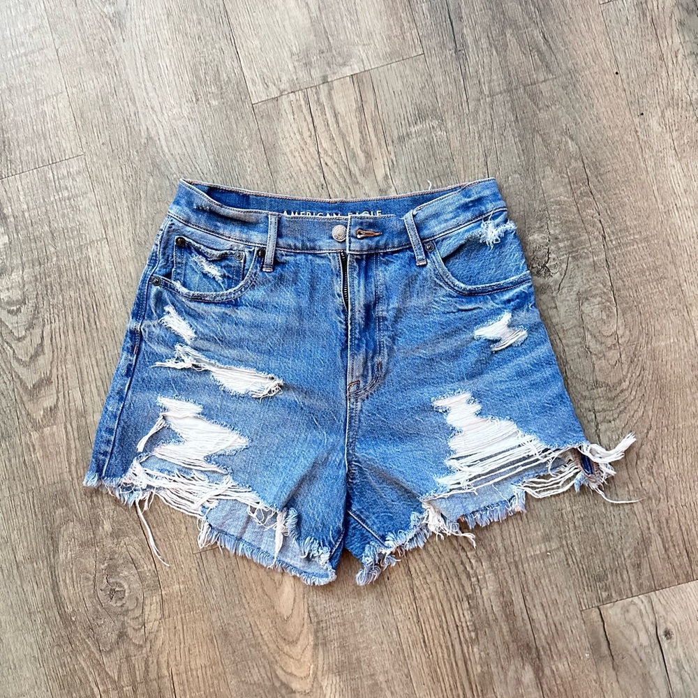 american eagle denim shorts